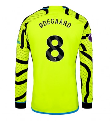 Arsenal Martin Odegaard #8 Koszulka Wyjazdowych 2023-24 Długi Rękaw